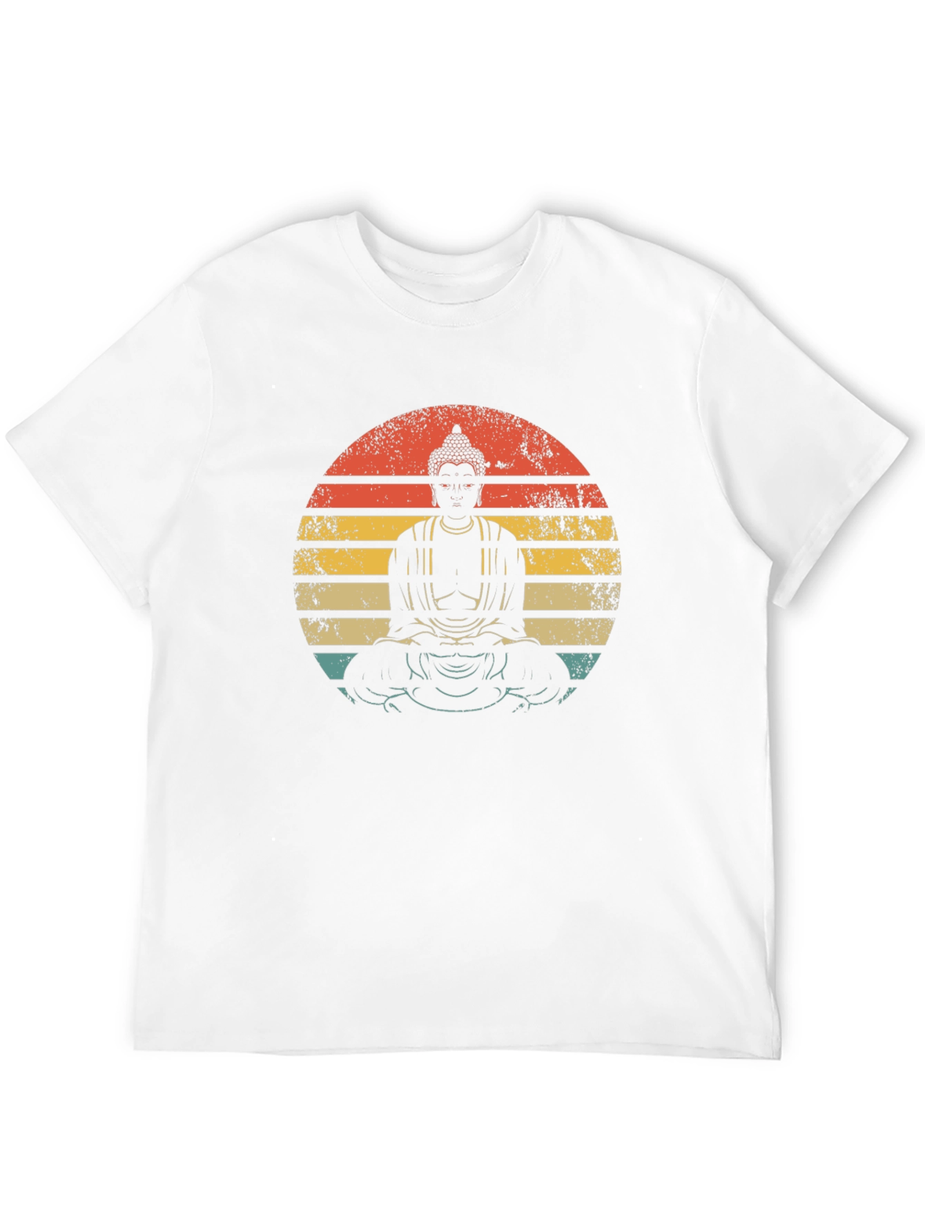 Buddha Sunset Graphic Tee - Unisex Black T-Shirt