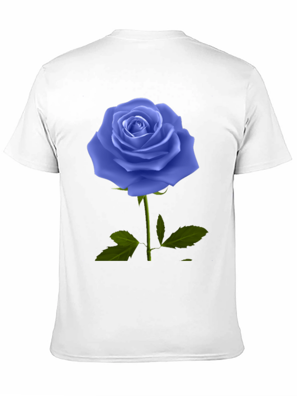 Blue Rose Graphic Tee - Unique Floral Design