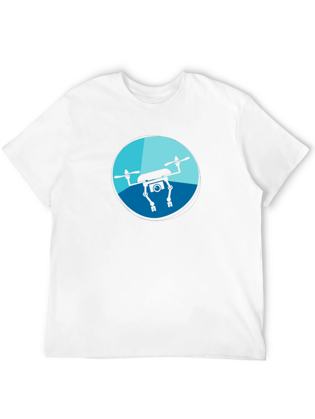 Drone Graphic Tee - Black Casual Shirt