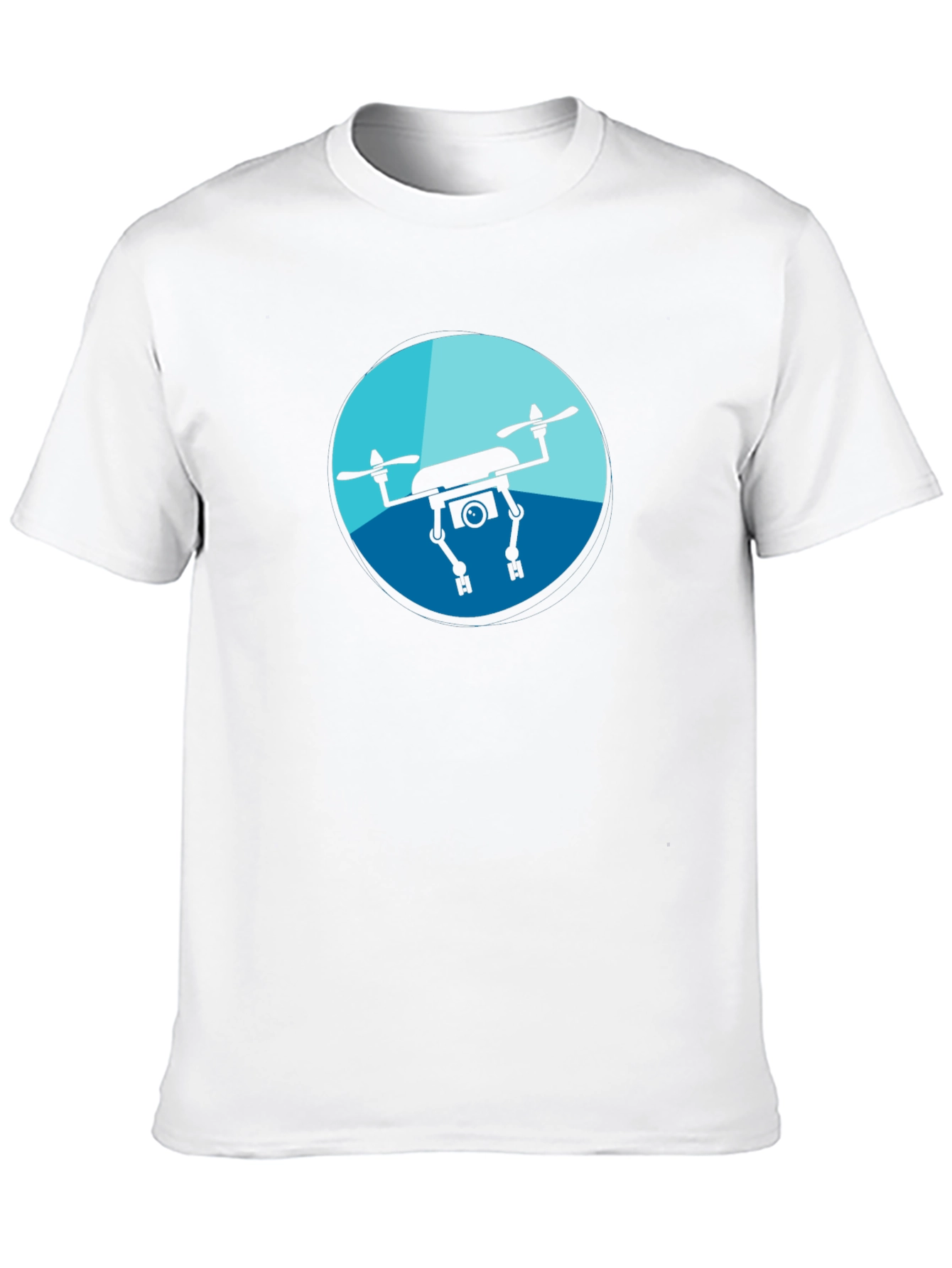 Drone Graphic Tee - Black Casual Shirt