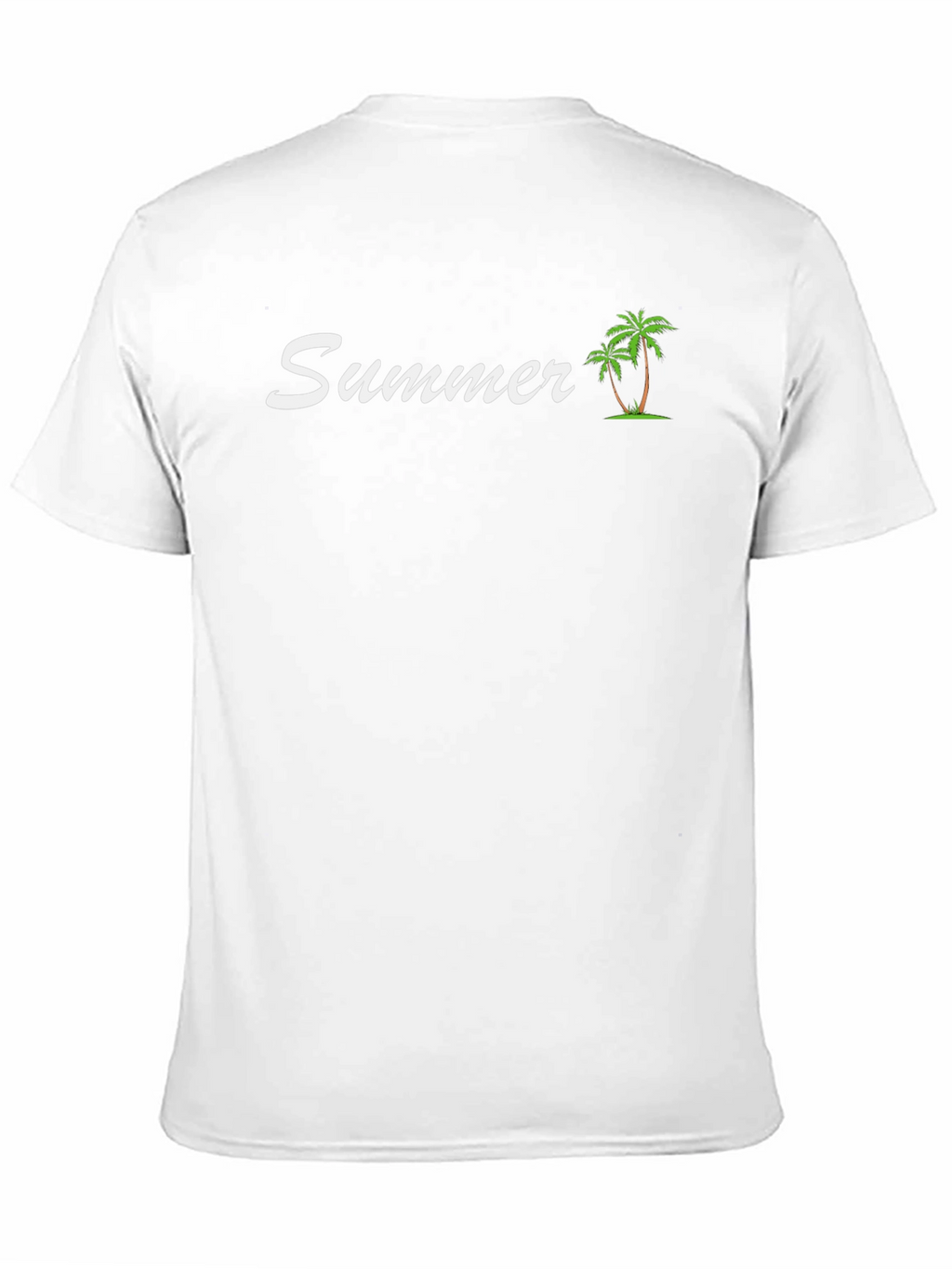 Summer Palm Tree Black T-Shirt