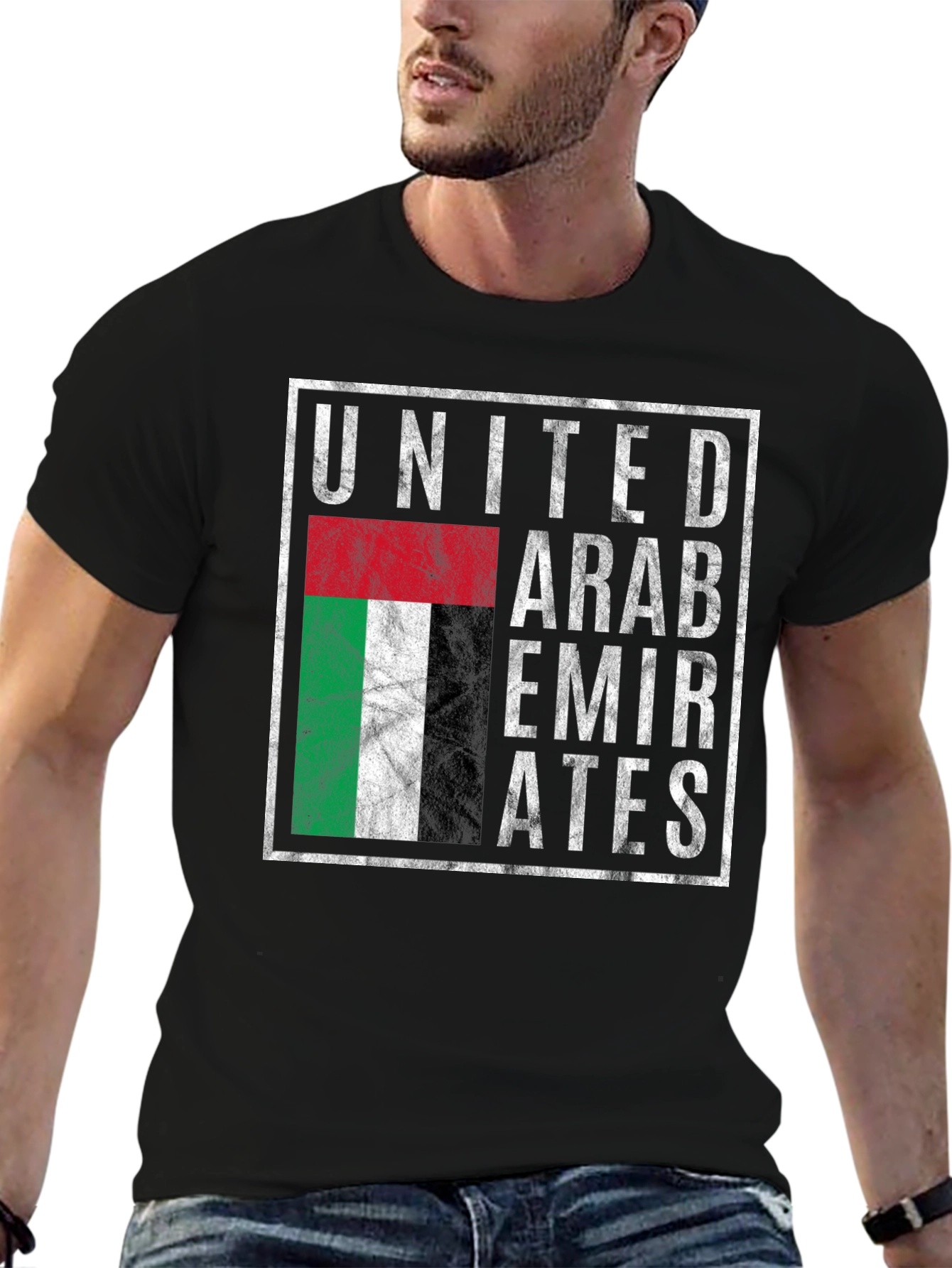 UAE Flag Graphic Tee - United Arab Emirates Pride