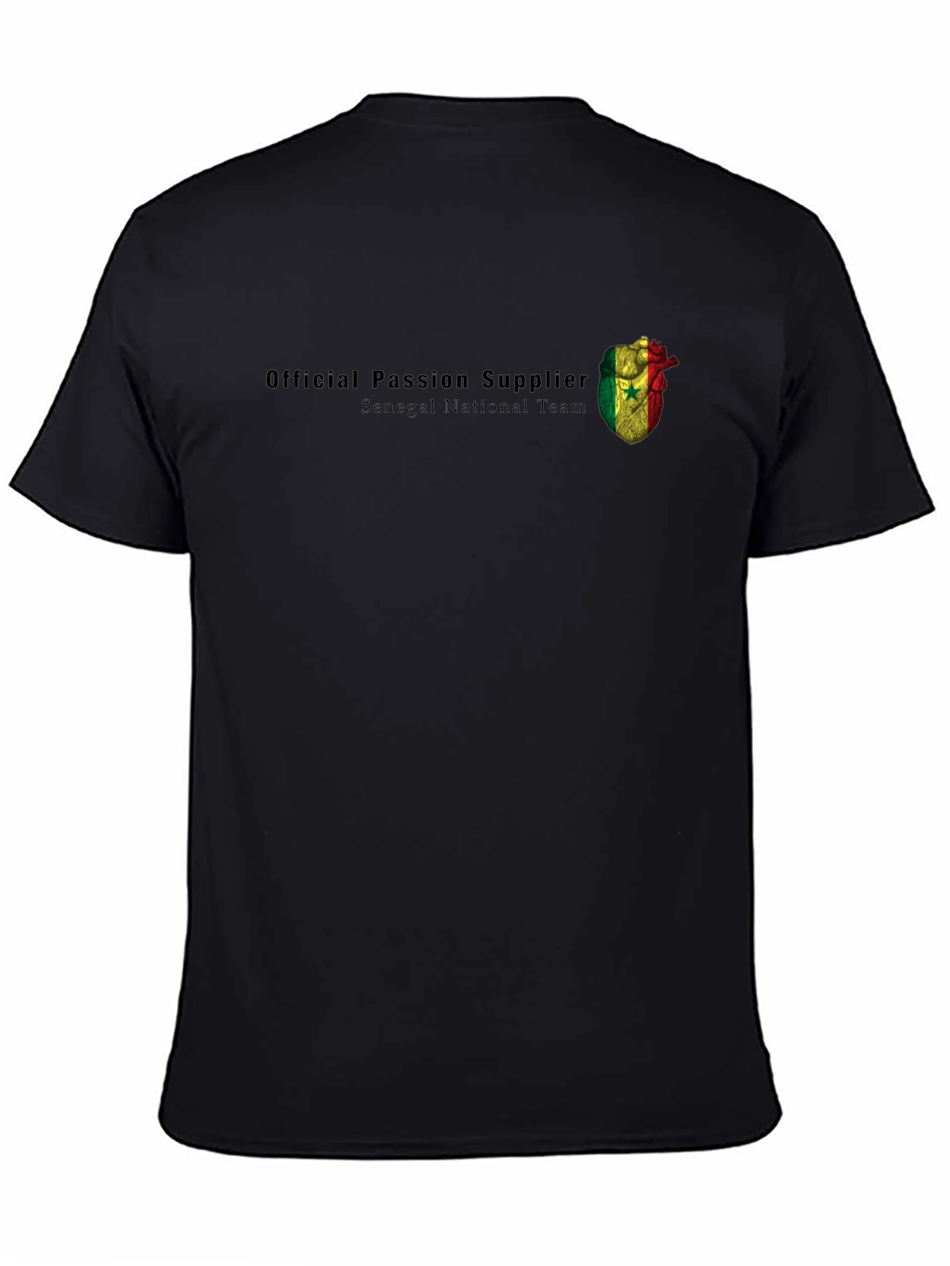 Senegal National Team Official Passion Supplier Black T-Shirt