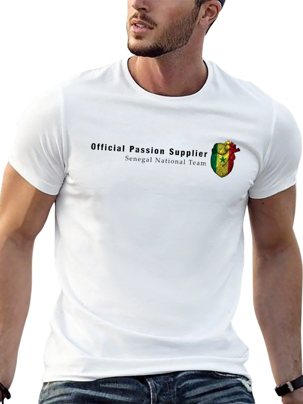 Senegal National Team Official Passion Supplier Black T-Shirt