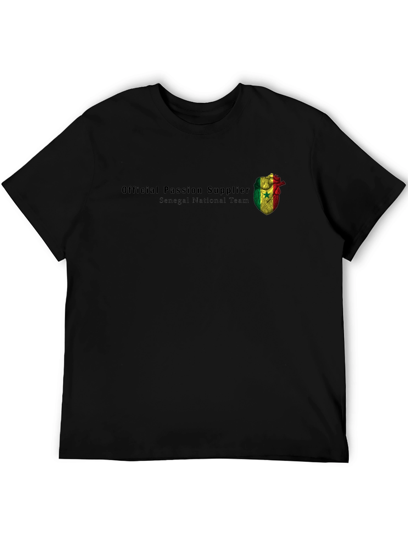 Senegal National Team Official Passion Supplier Black T-Shirt