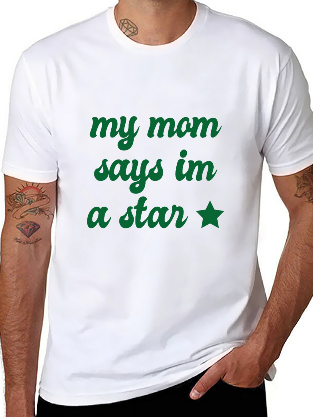 My Mom Says Im a Star T-Shirt - Black