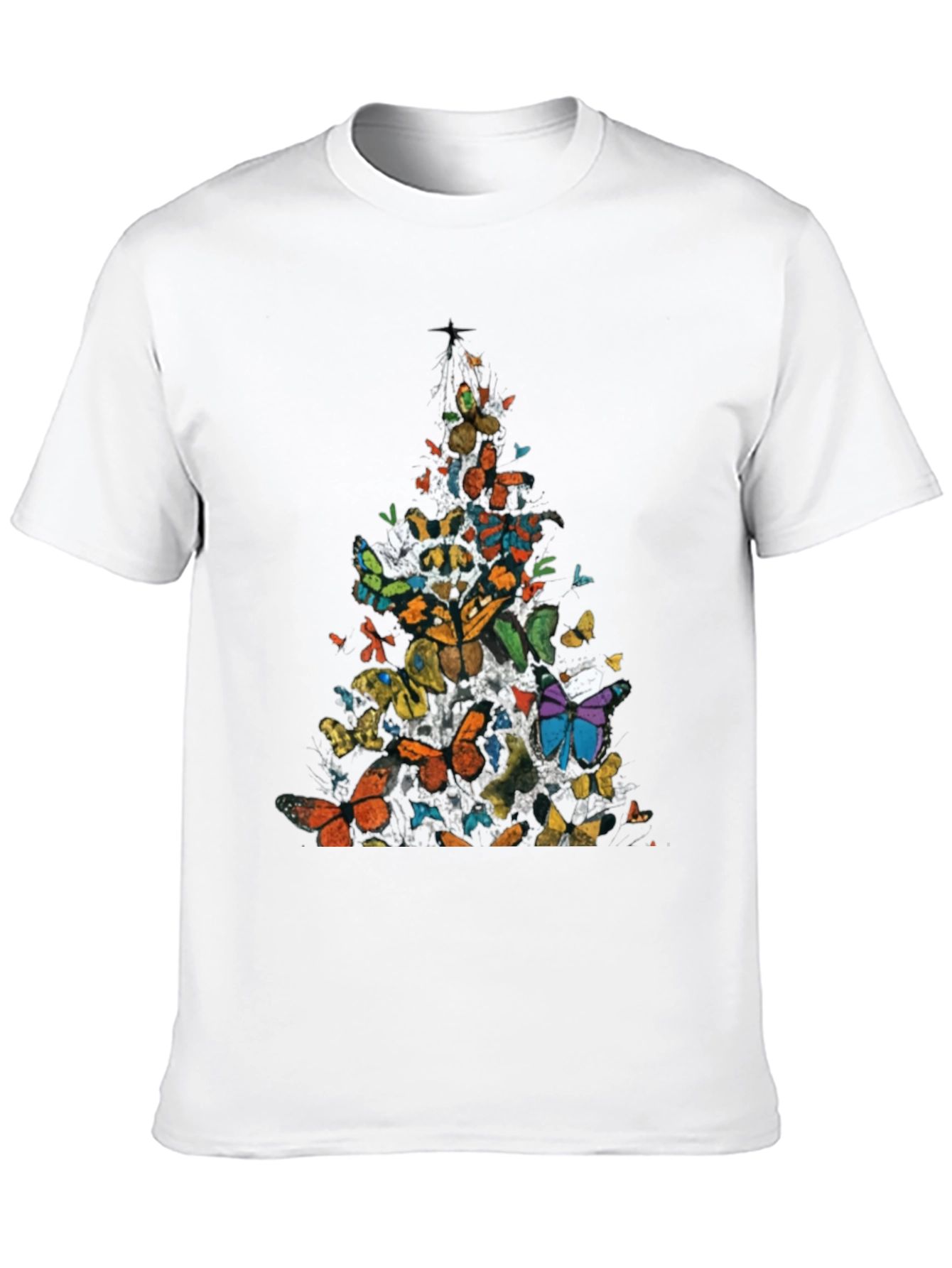Butterfly Cascade Graphic Tee - Black