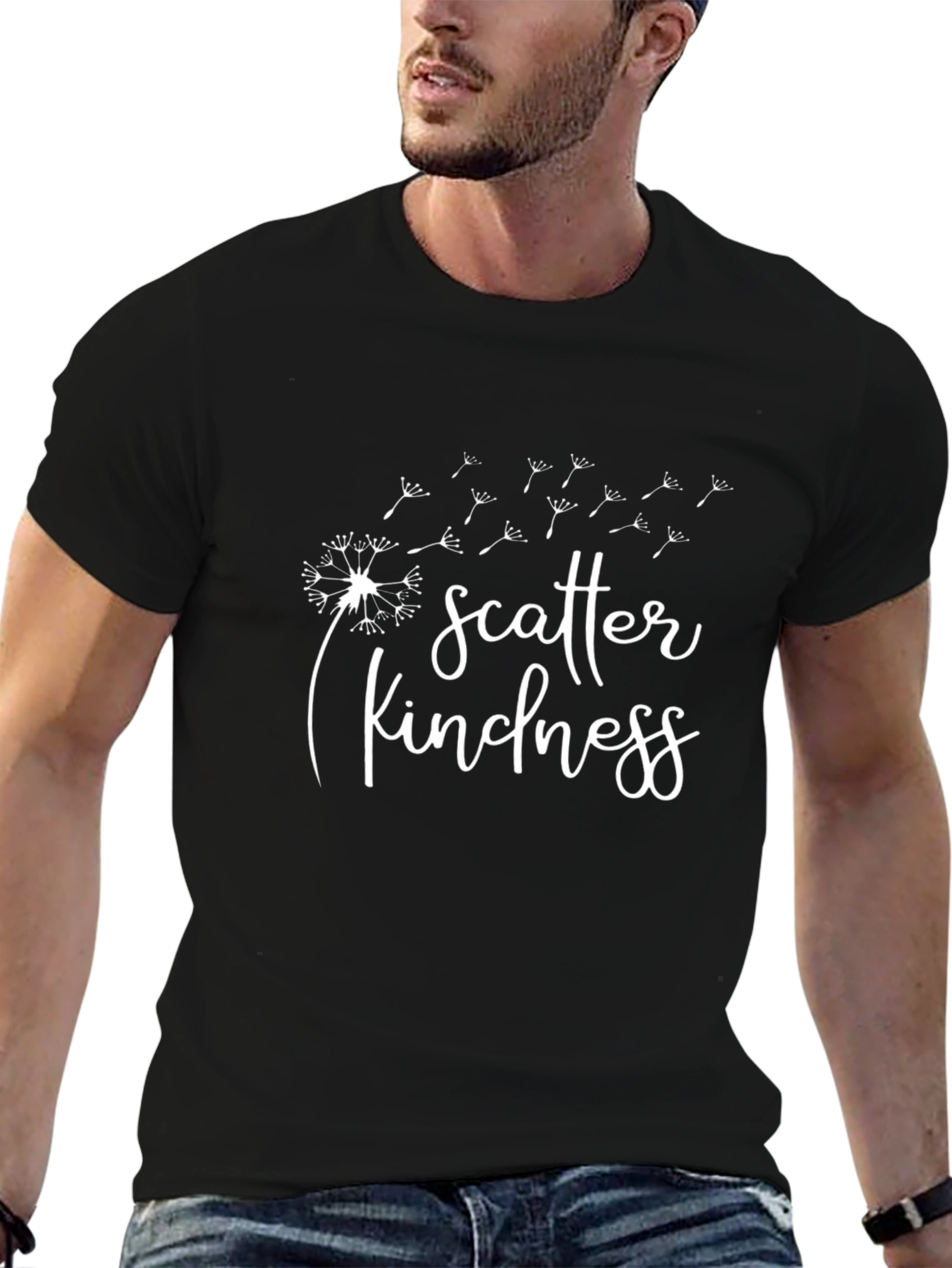 Scatter Kindness Graphic Tee - Black