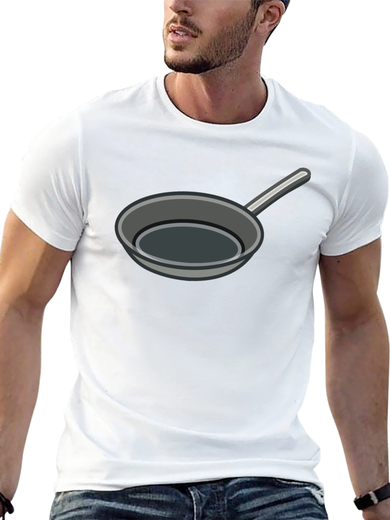 Frying Pan Graphic Tee - Novelty T-Shirt