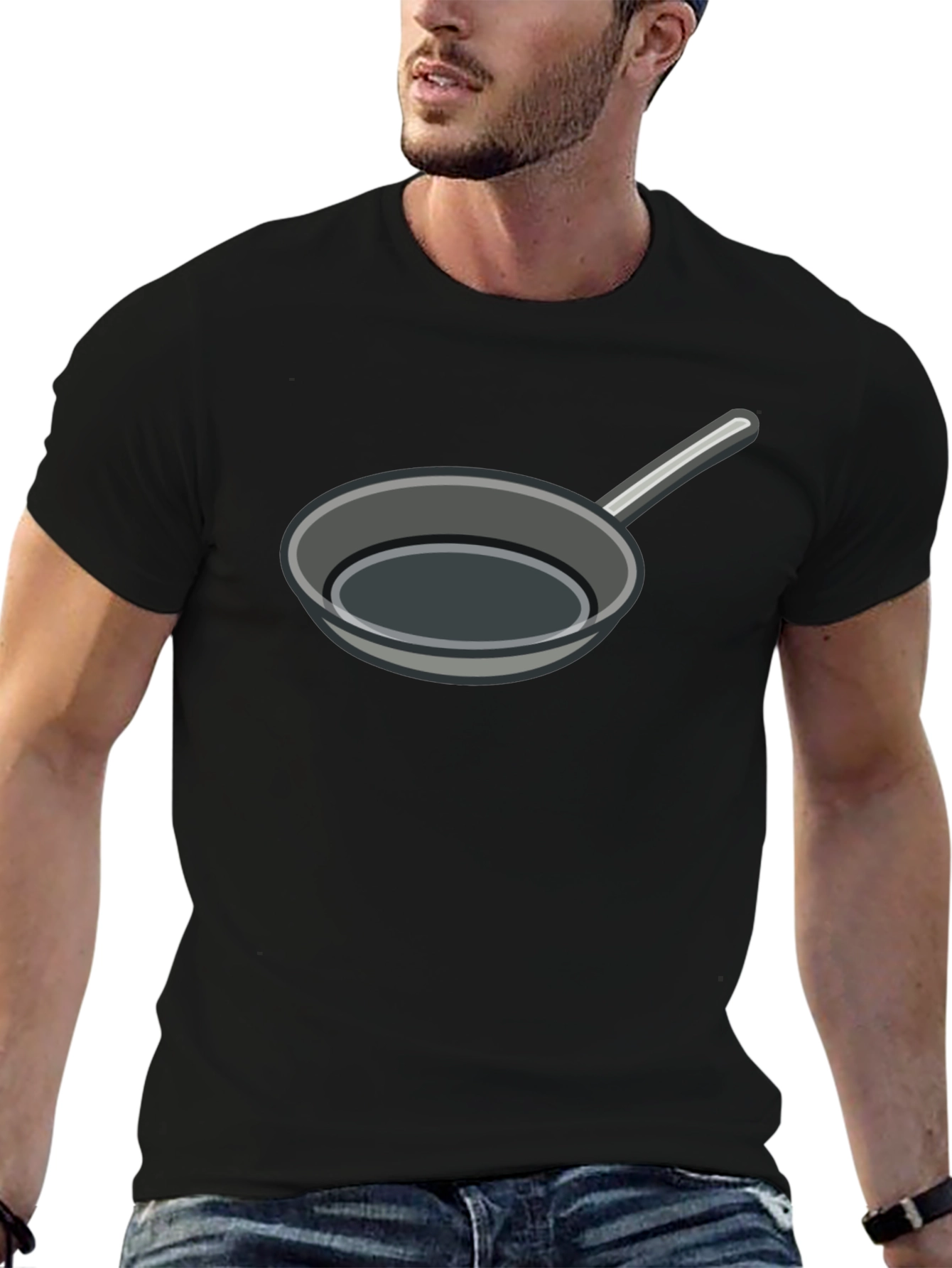 Frying Pan Graphic Tee - Novelty T-Shirt