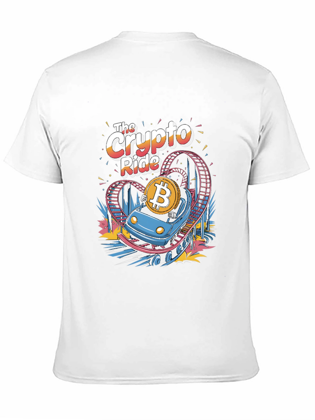 Crypto Ride T-Shirt - Bitcoin Roller Coaster Tee