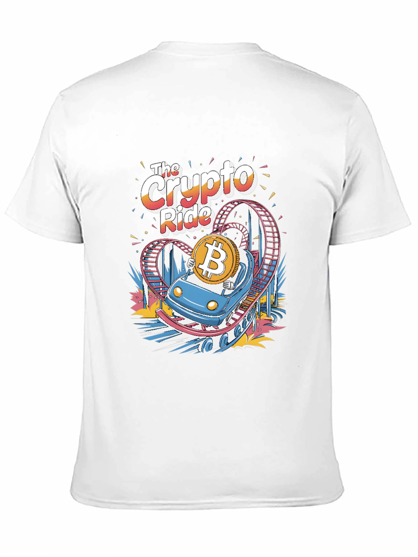 Crypto Ride T-Shirt - Bitcoin Roller Coaster Tee