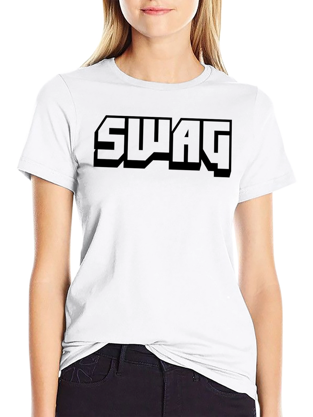 SWAG Black T-Shirt - Bold Style