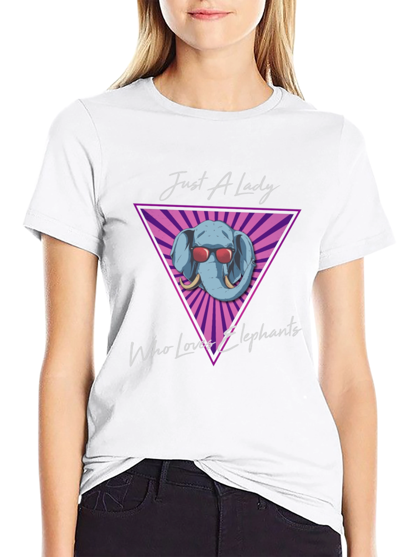 Just A Lady Who Loves Elephants T-Shirt