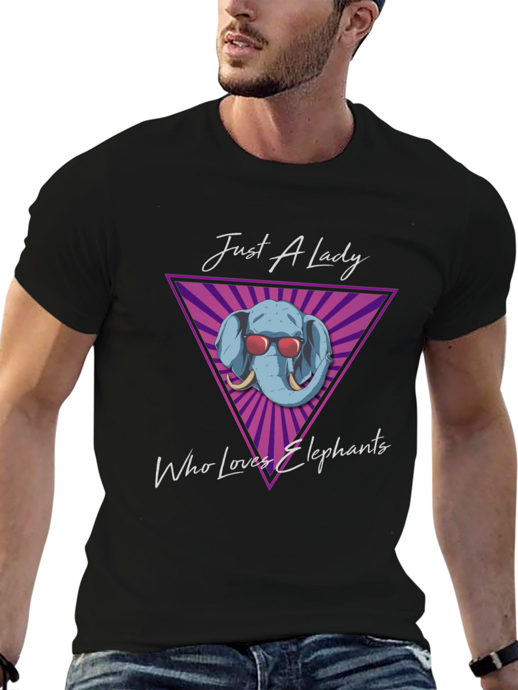 Just A Lady Who Loves Elephants T-Shirt