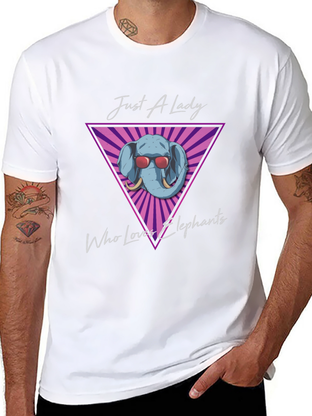 Just A Lady Who Loves Elephants T-Shirt