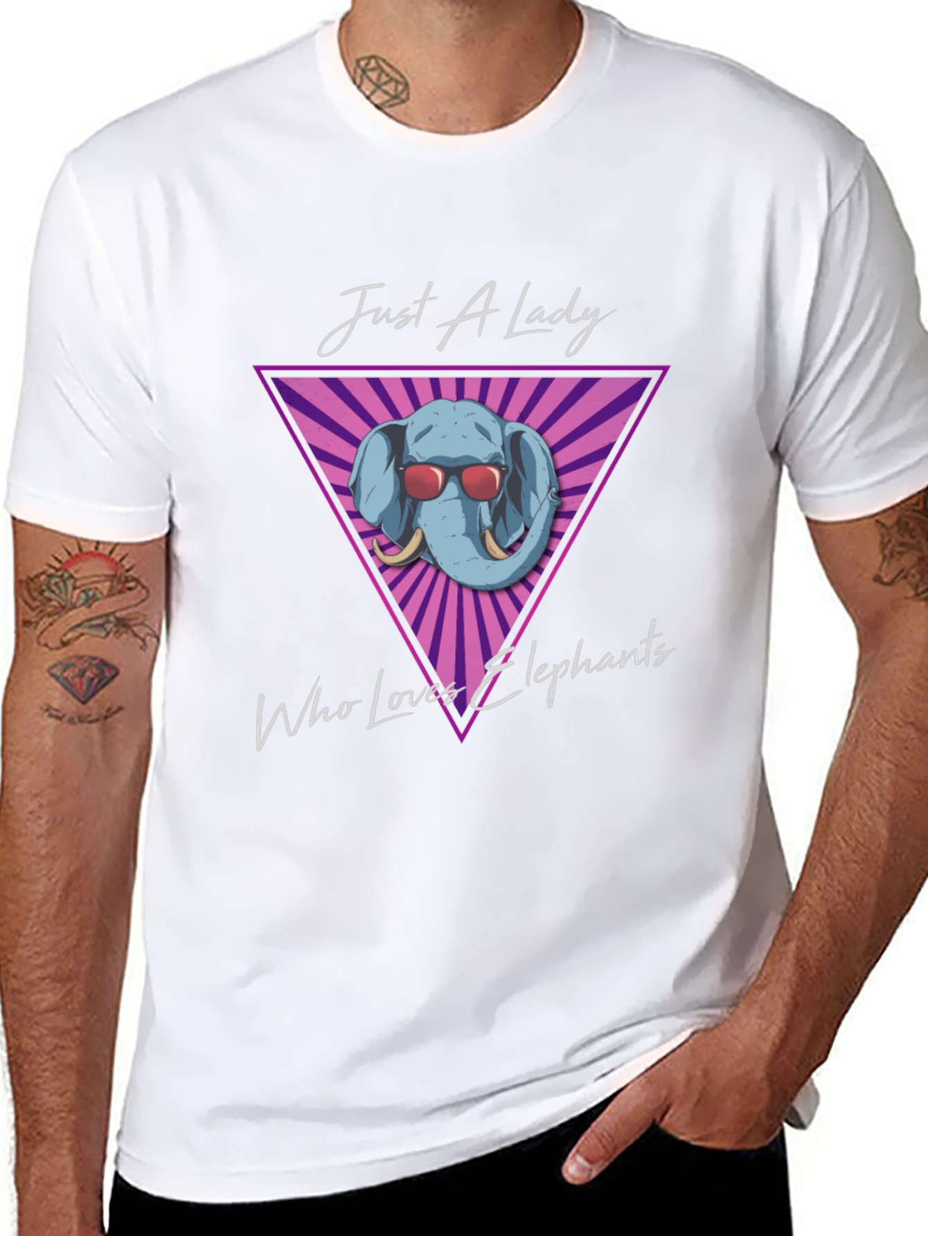 Just A Lady Who Loves Elephants T-Shirt