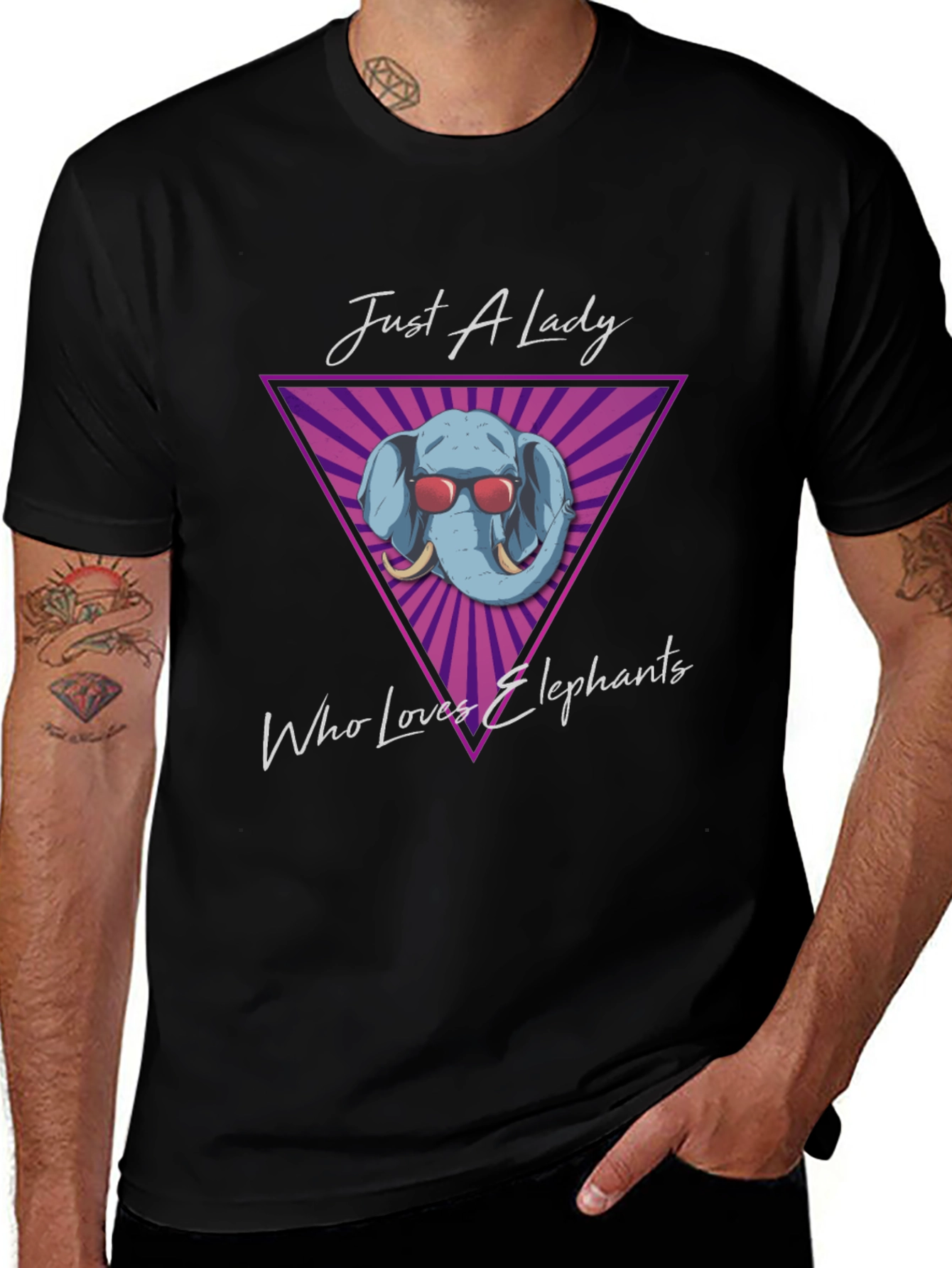 Just A Lady Who Loves Elephants T-Shirt