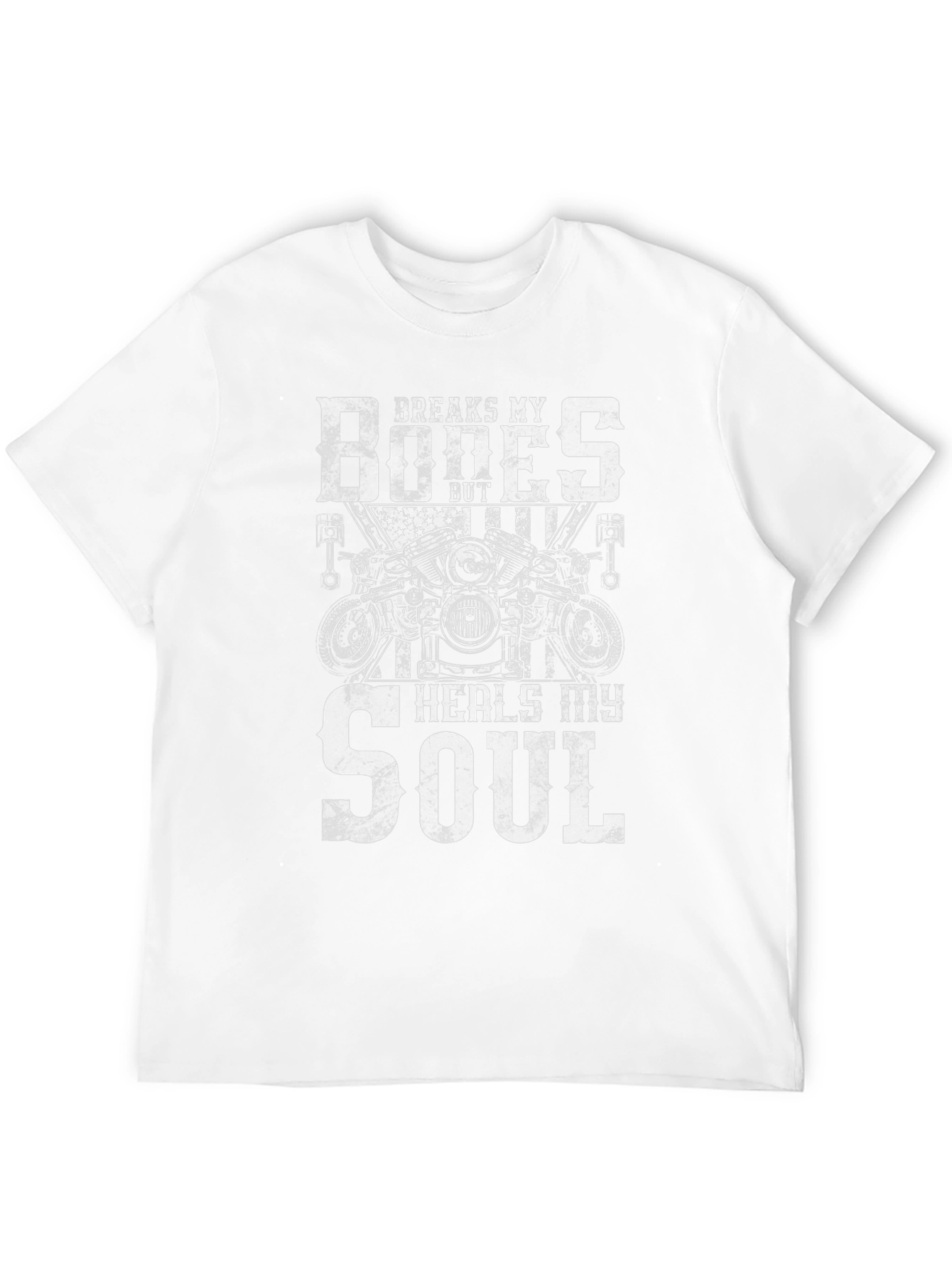 Breaks My Bones Heals My Soul Biker T-Shirt