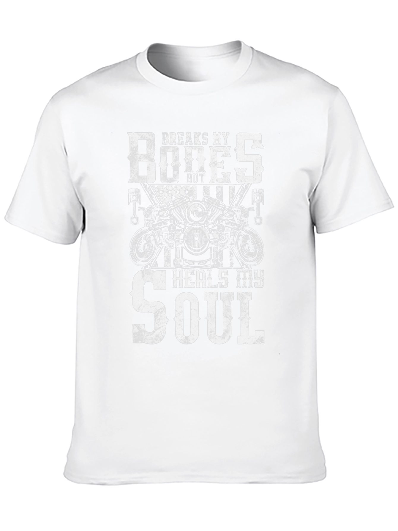 Breaks My Bones Heals My Soul Biker T-Shirt