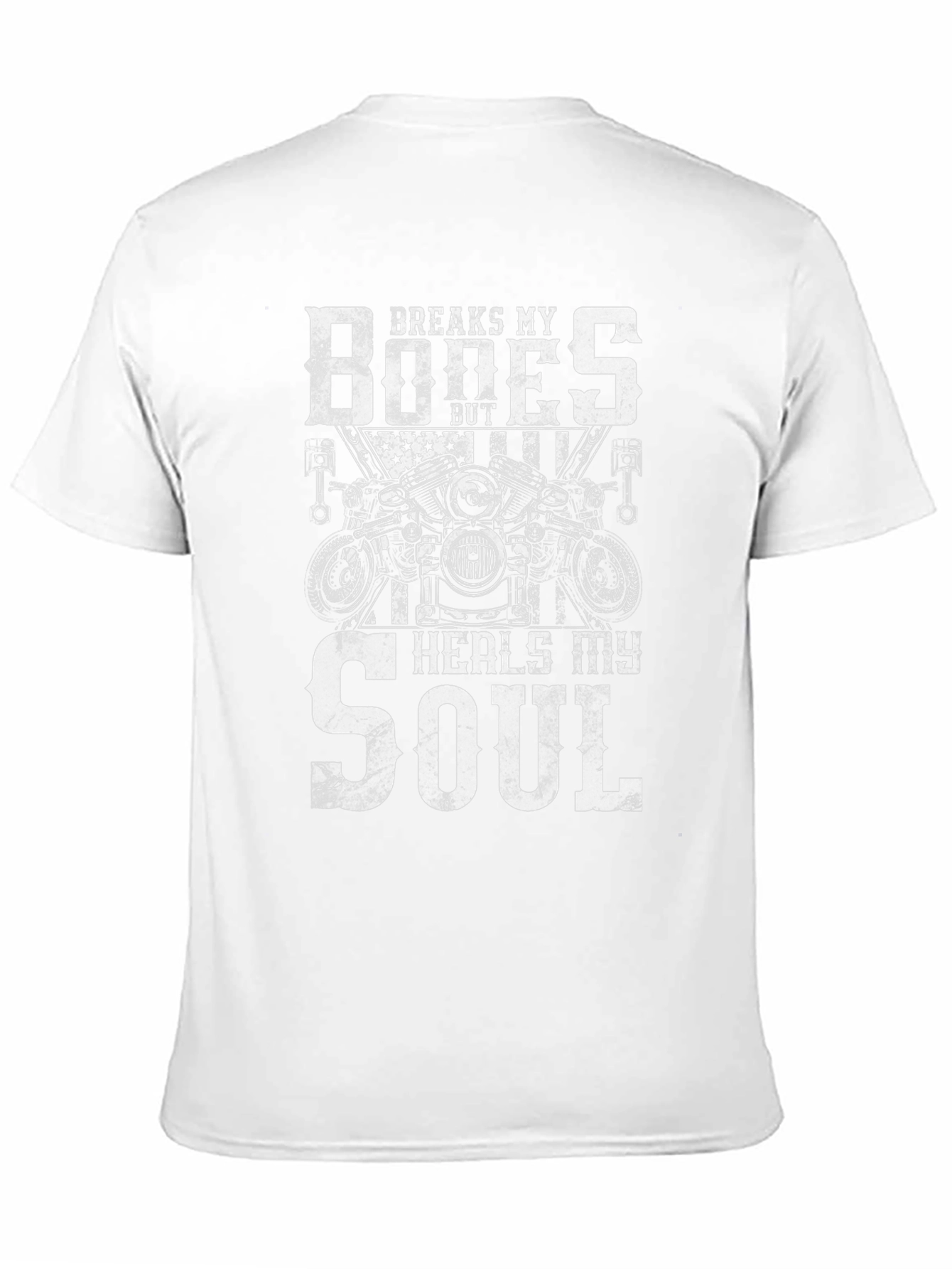 Breaks My Bones Heals My Soul Biker T-Shirt