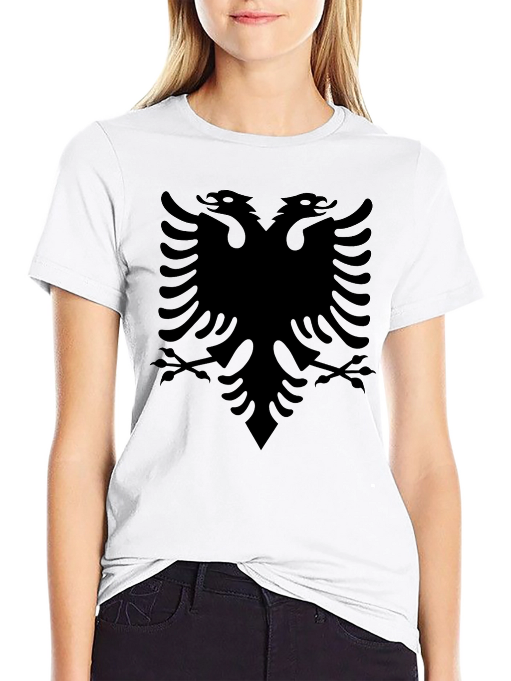 Albanian Eagle Graphic Tee - Black