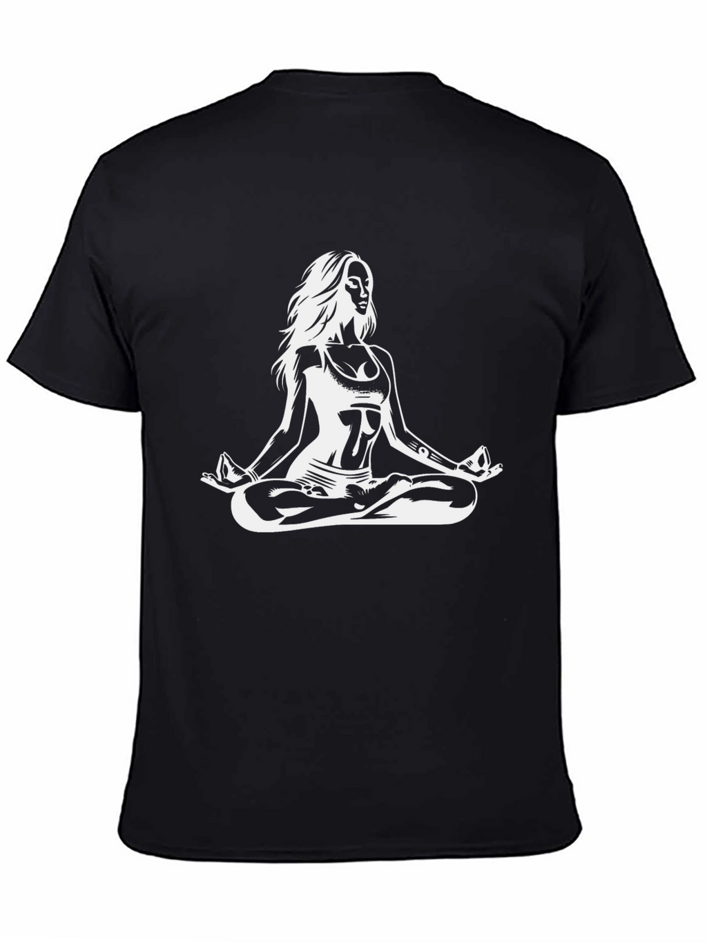 Yoga Meditation Graphic T-Shirt - Black