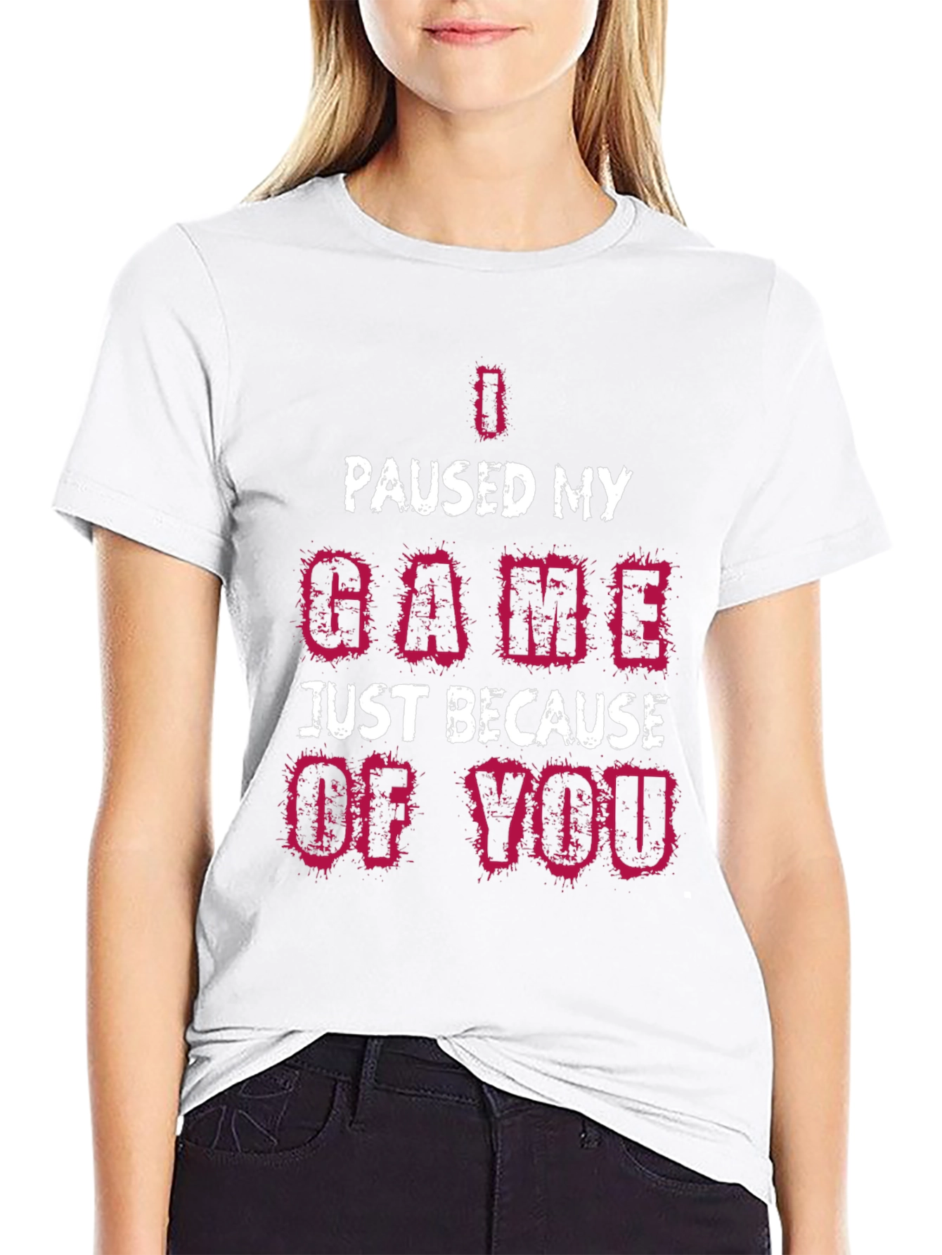 I Paused My Game T-Shirt Funny Gamer Tee