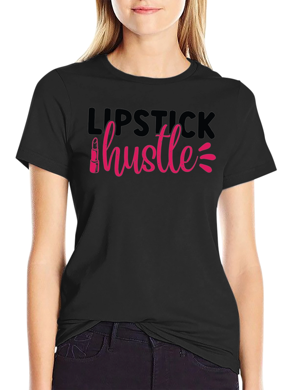 Lipstick Hustle Graphic Tee - Unisex Cotton T-Shirt