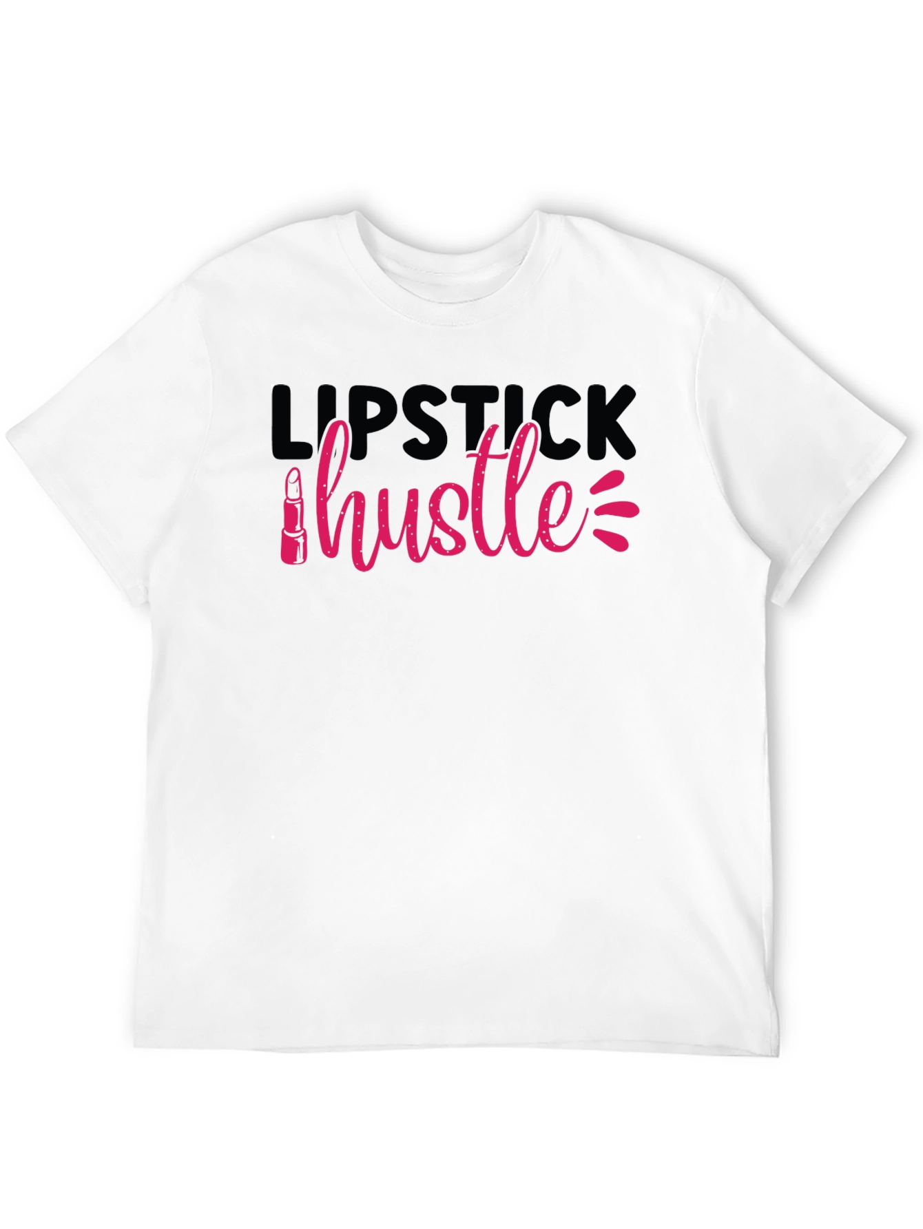 Lipstick Hustle Graphic Tee - Unisex Cotton T-Shirt