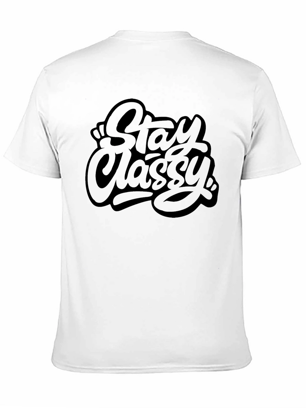 Stay Classy Graphic Tee - Black Casual T-Shirt