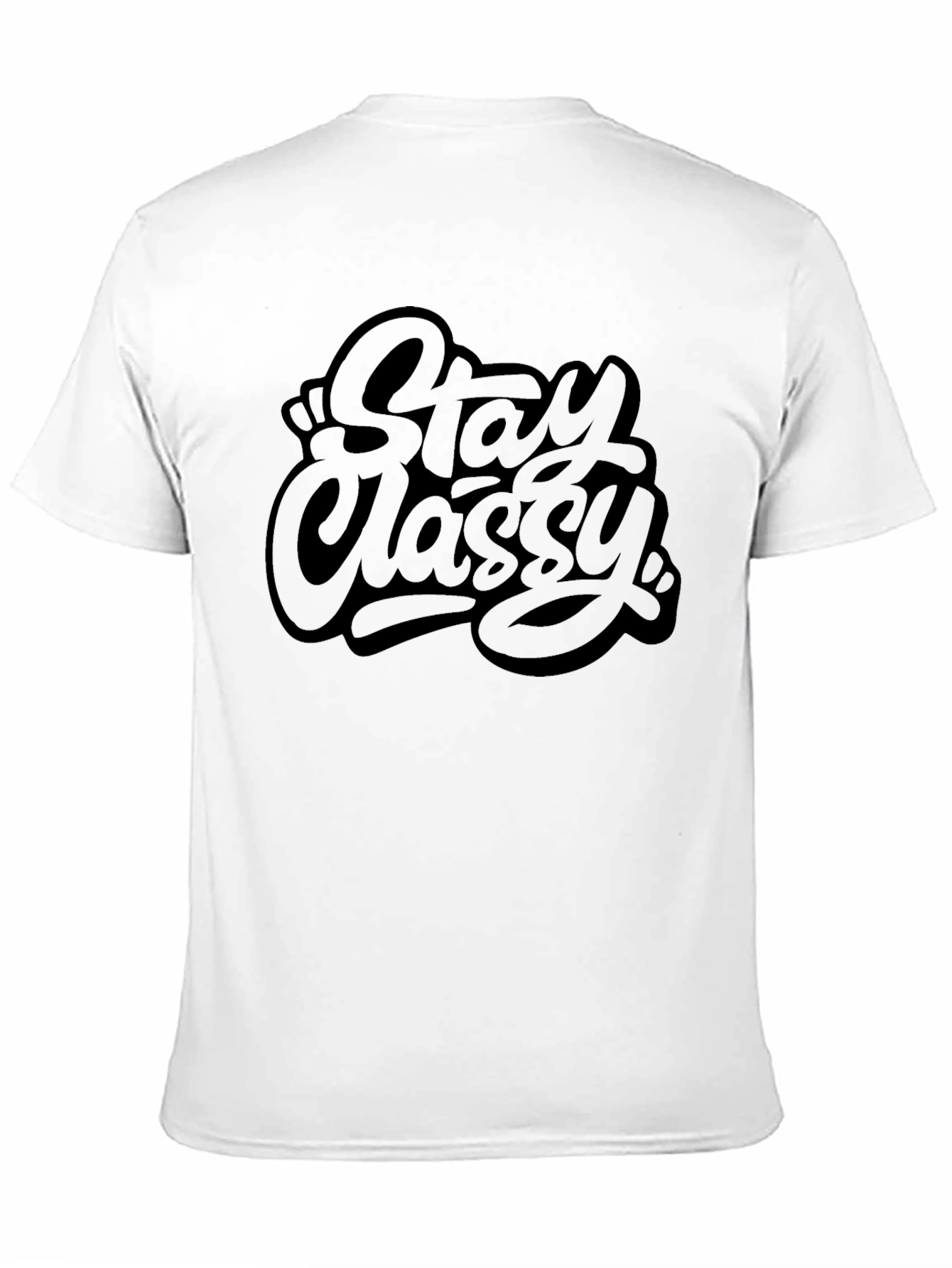 Stay Classy Graphic Tee - Black Casual T-Shirt