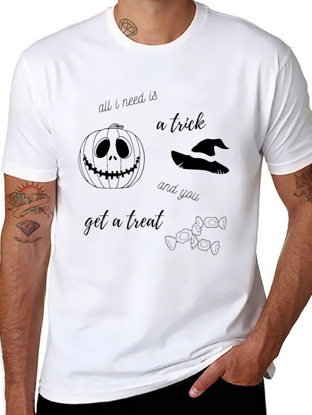 Halloween Trick and Treat Graphic Tee