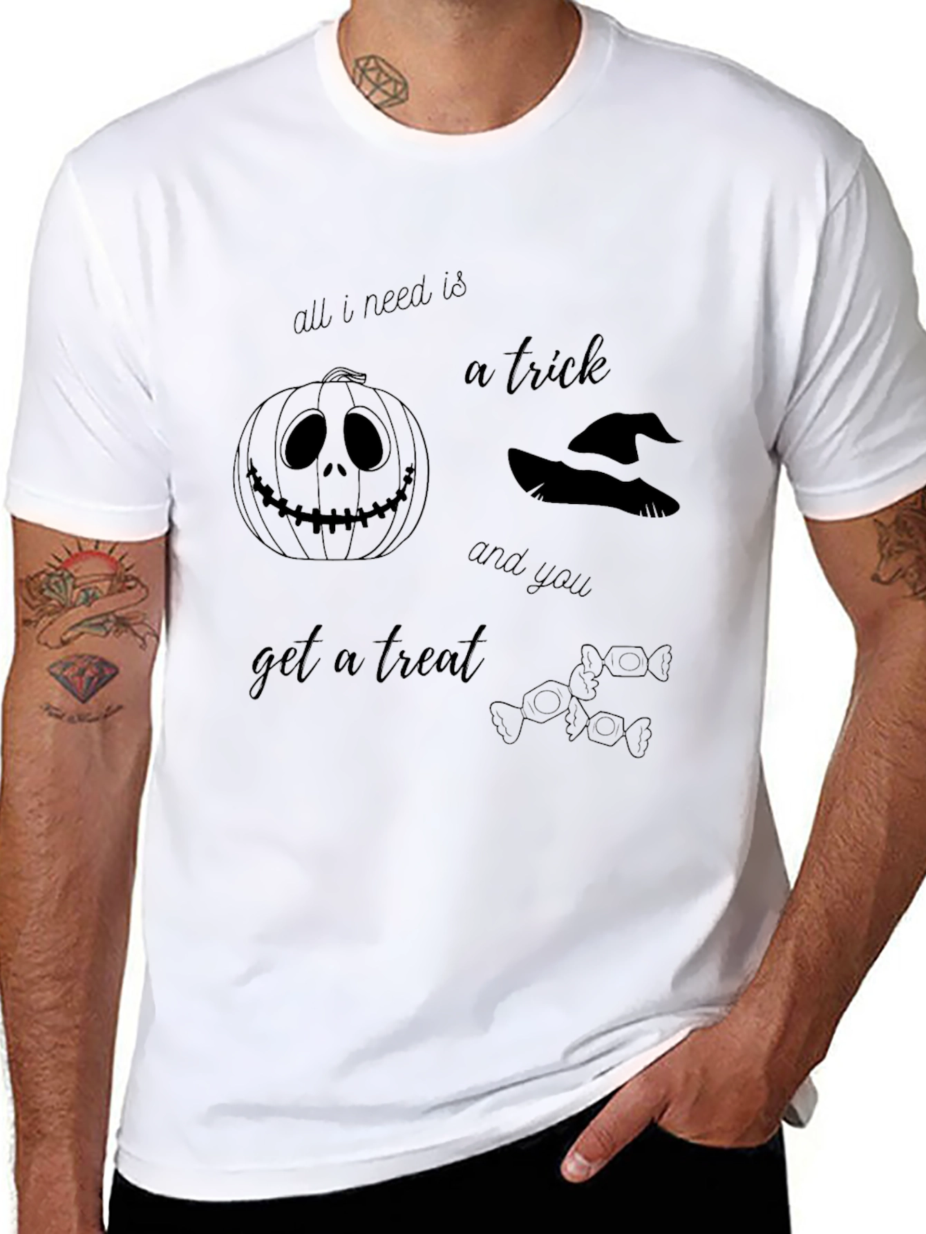 Halloween Trick and Treat Graphic Tee