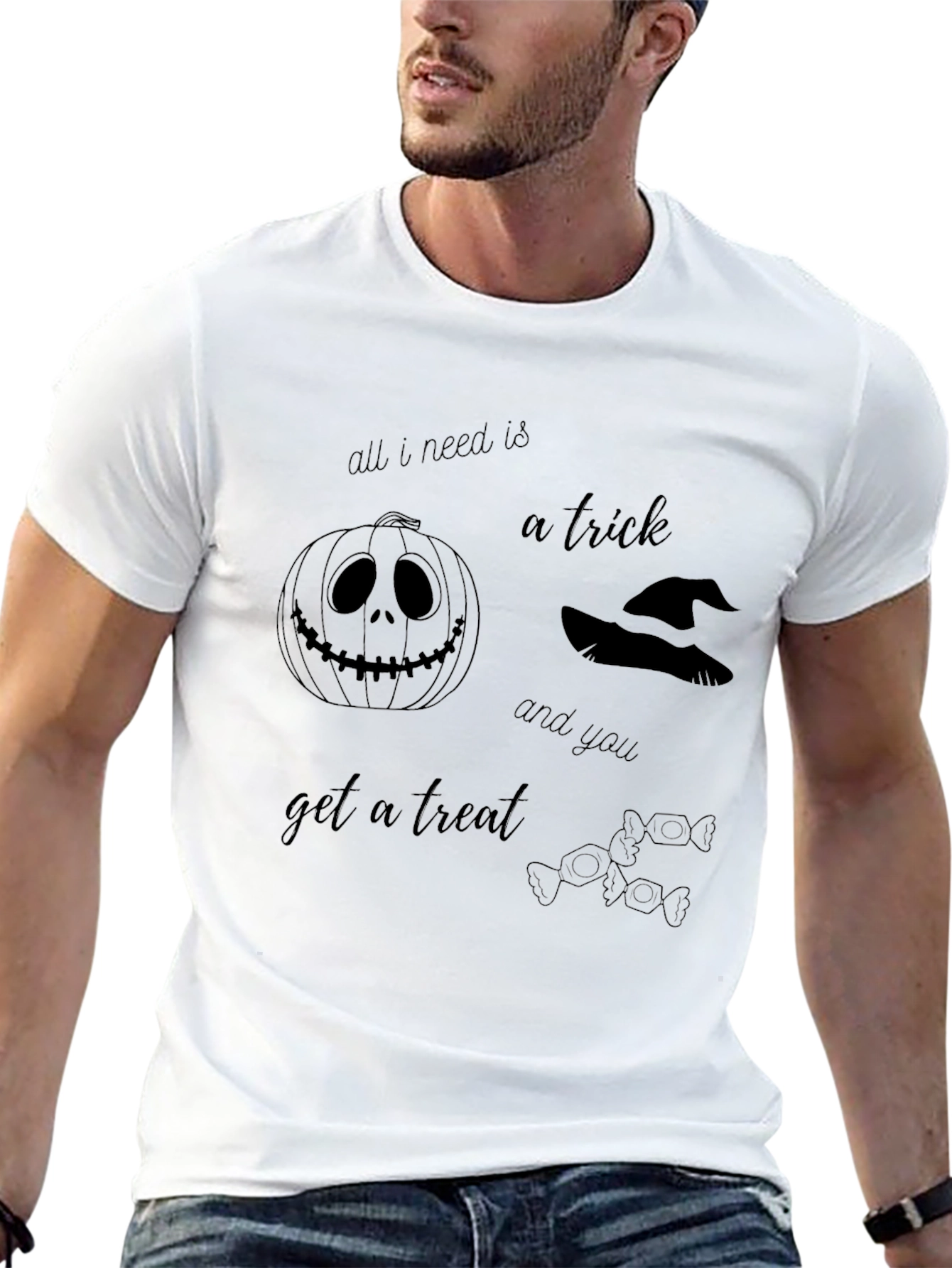 Halloween Trick and Treat Graphic Tee