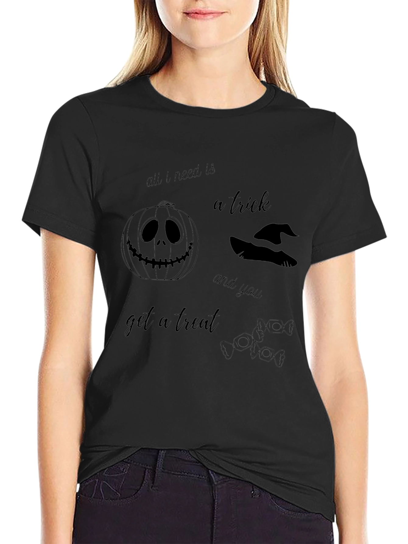 Halloween Trick and Treat Graphic Tee