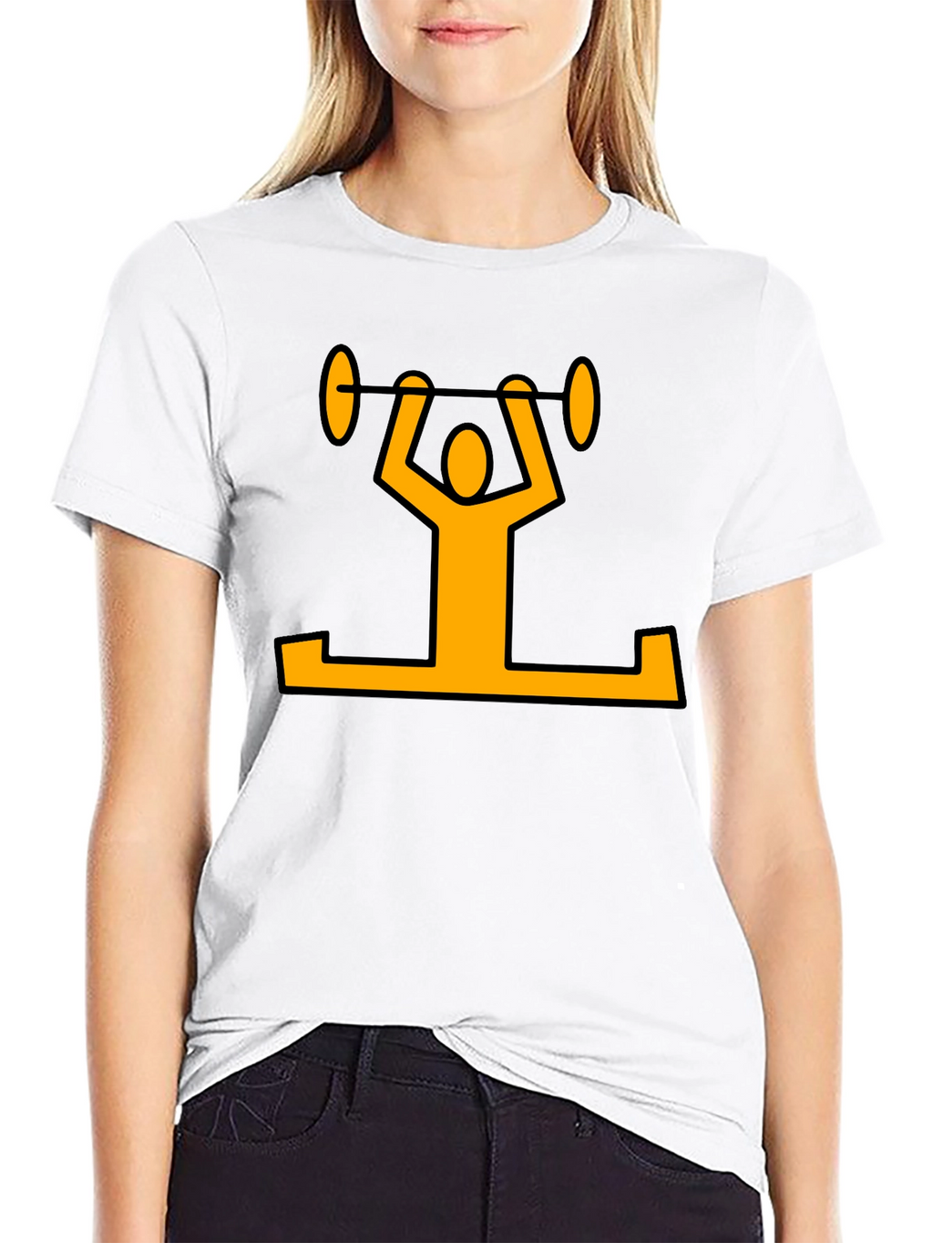 Weightlifter Graphic T-Shirt - Black Cotton Tee