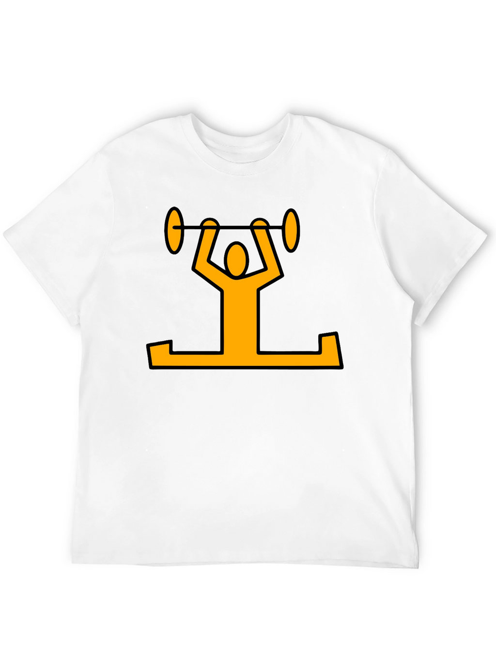 Weightlifter Graphic T-Shirt - Black Cotton Tee