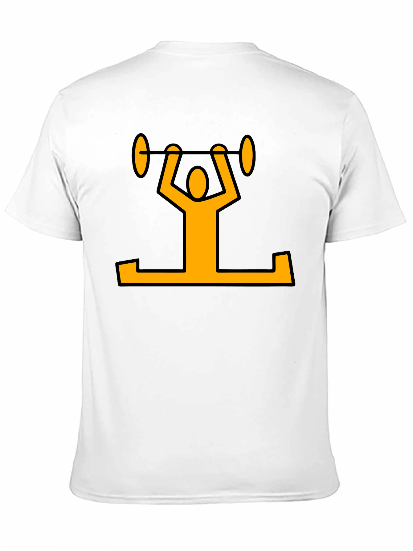 Weightlifter Graphic T-Shirt - Black Cotton Tee