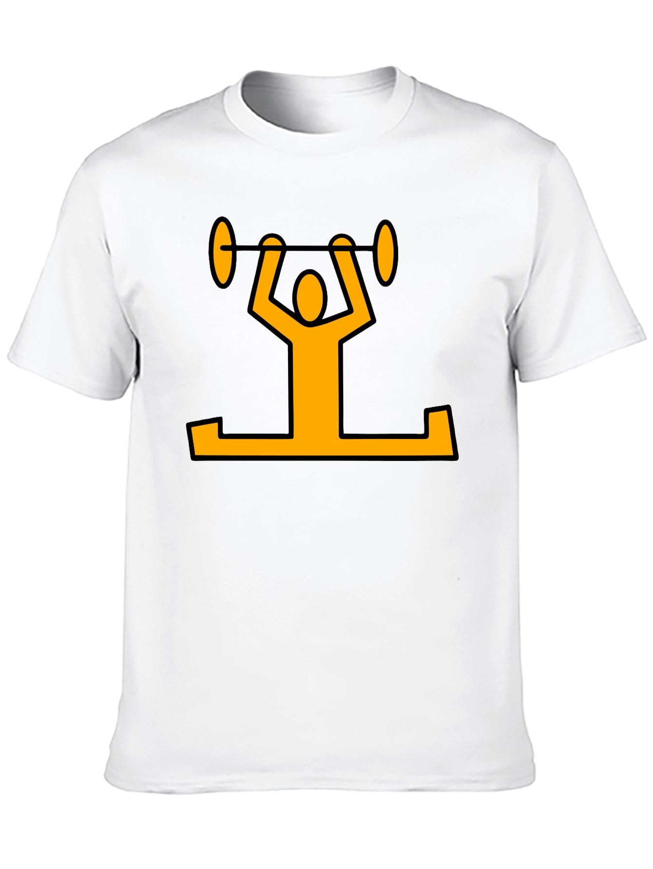 Weightlifter Graphic T-Shirt - Black Cotton Tee