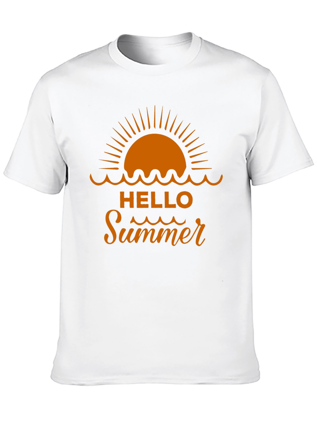 Hello Summer Graphic Tee - Beach Vacation Shirt