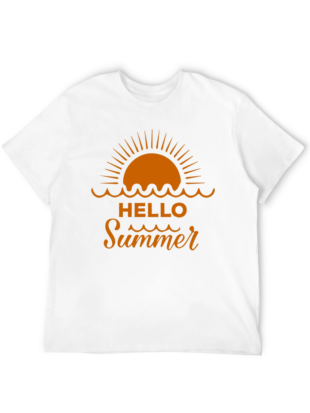 Hello Summer Graphic Tee - Beach Vacation Shirt