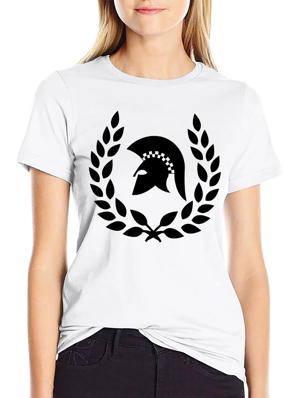 Spartan Laurel Wreath Graphic Tee - Black