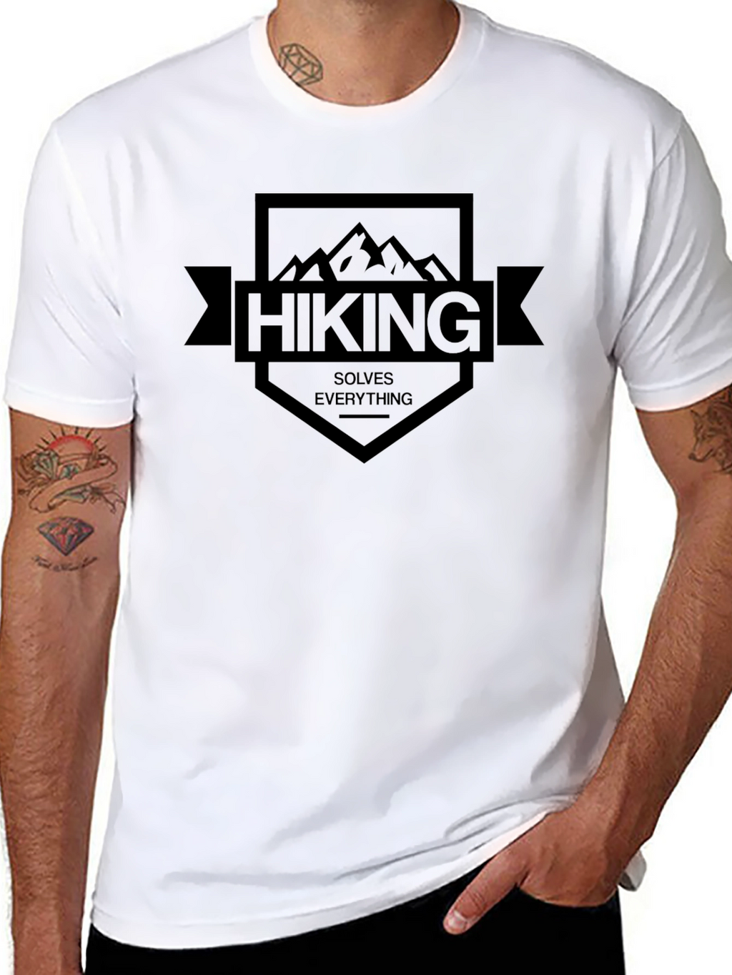 Hiking Solves Everything Graphic Tee