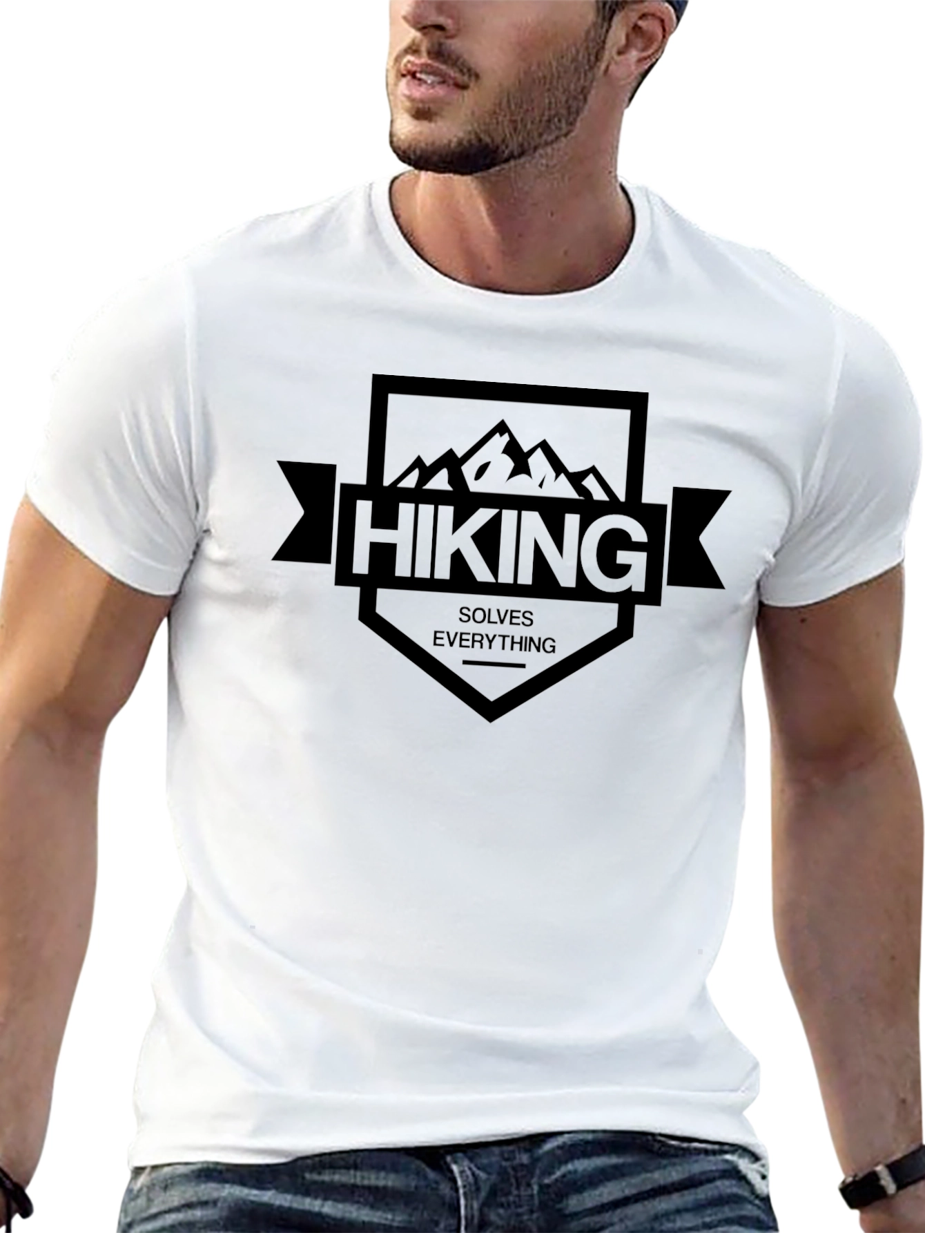 Hiking Solves Everything Graphic Tee