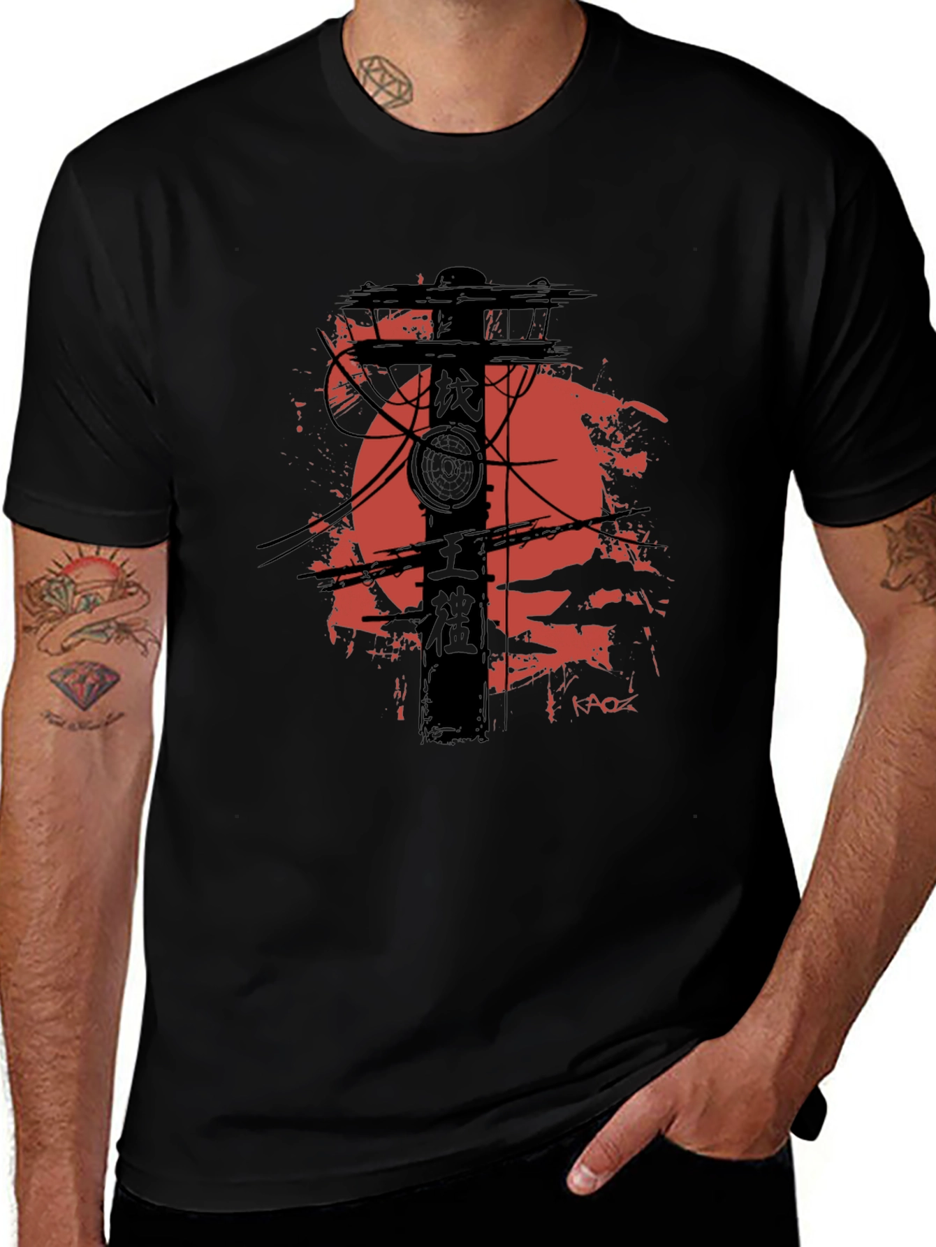 Urban Anime T-Shirt - Black