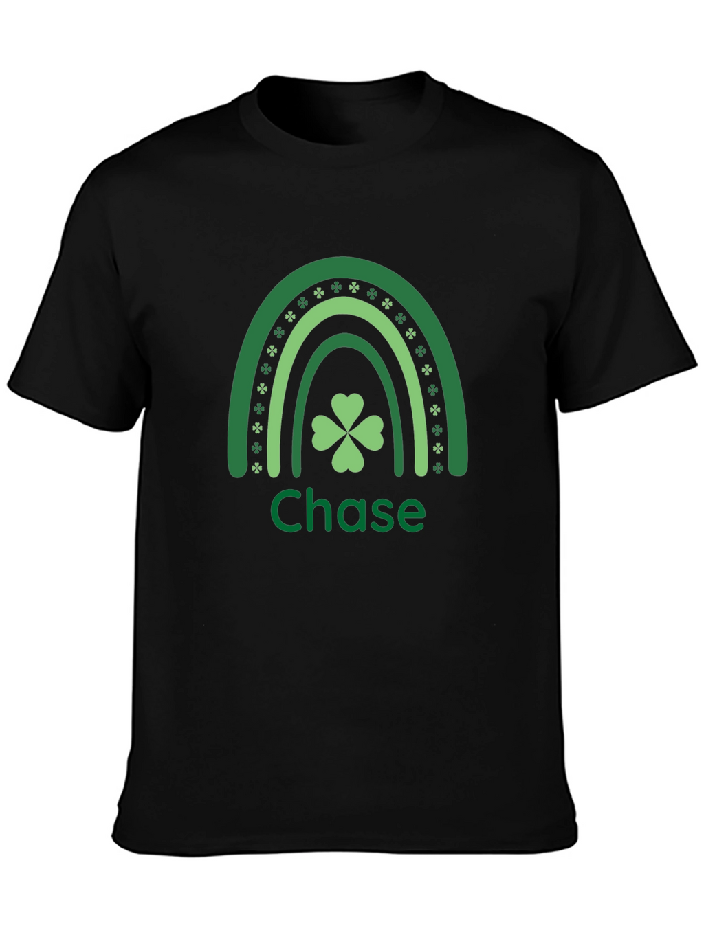 St. Patricks Day Personalized Shamrock Rainbow T-Shirt
