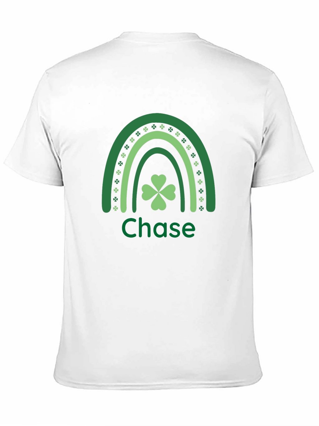 St. Patricks Day Personalized Shamrock Rainbow T-Shirt