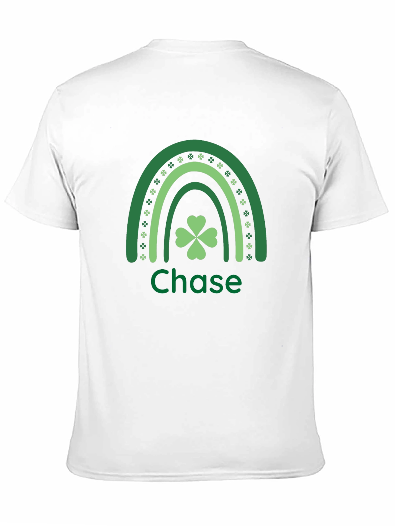 St. Patricks Day Personalized Shamrock Rainbow T-Shirt