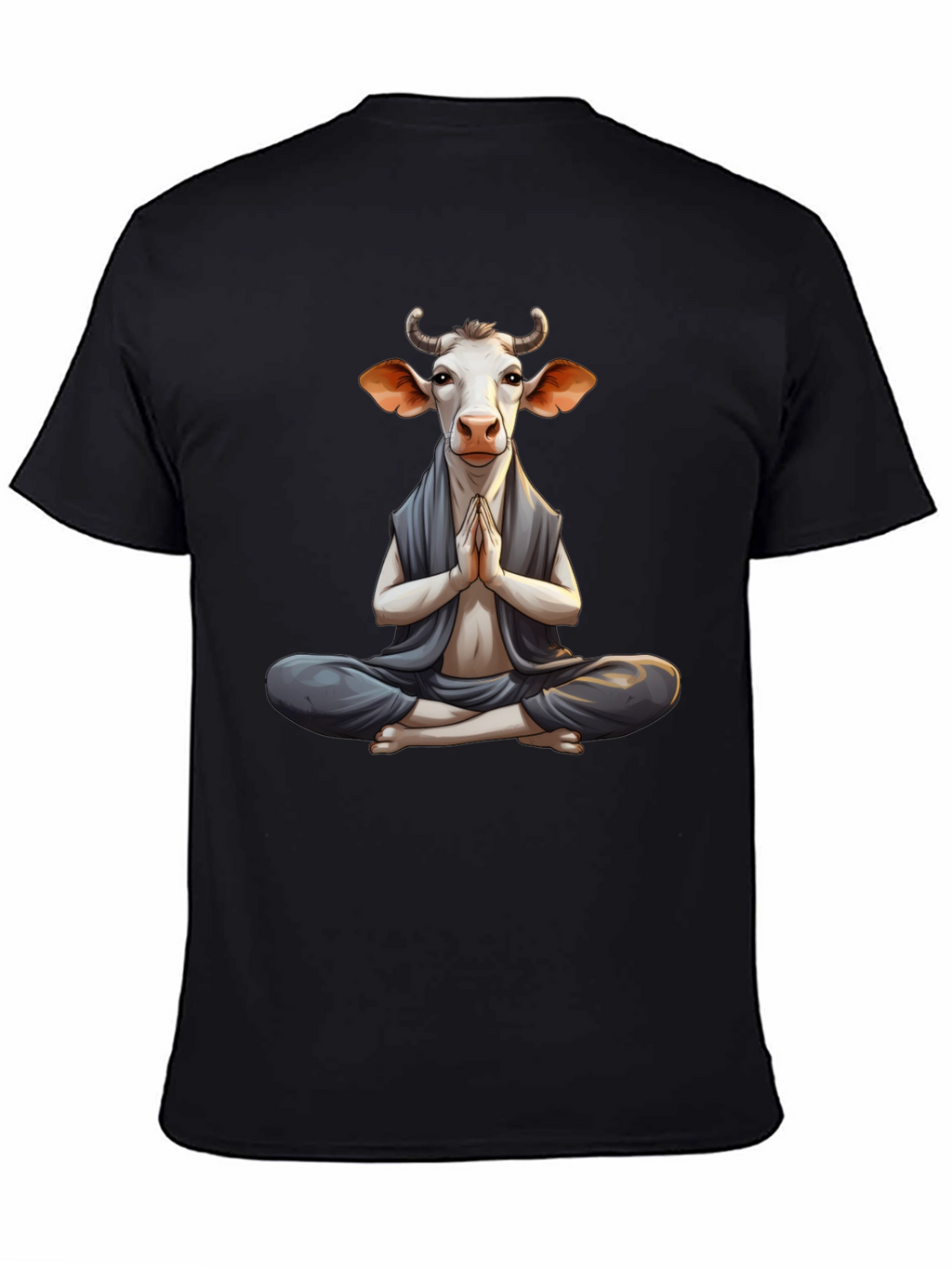 Zen Cow T-Shirt - Meditating Animal Tee